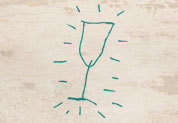 Zeichnung Weinglas